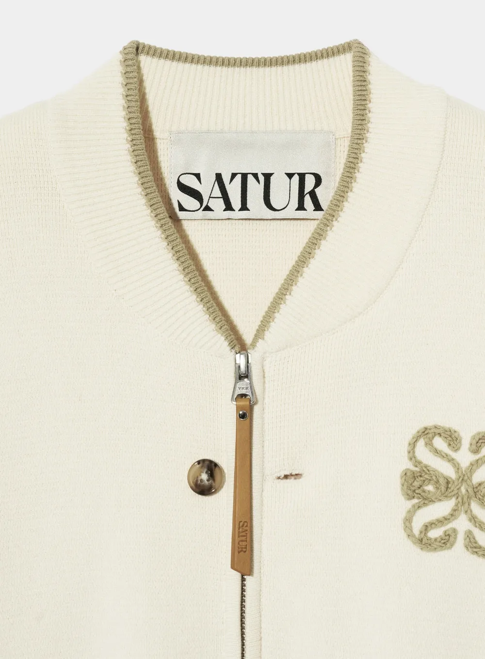 Unisex Cotton Logo Cardigans for Street Style - SATUR