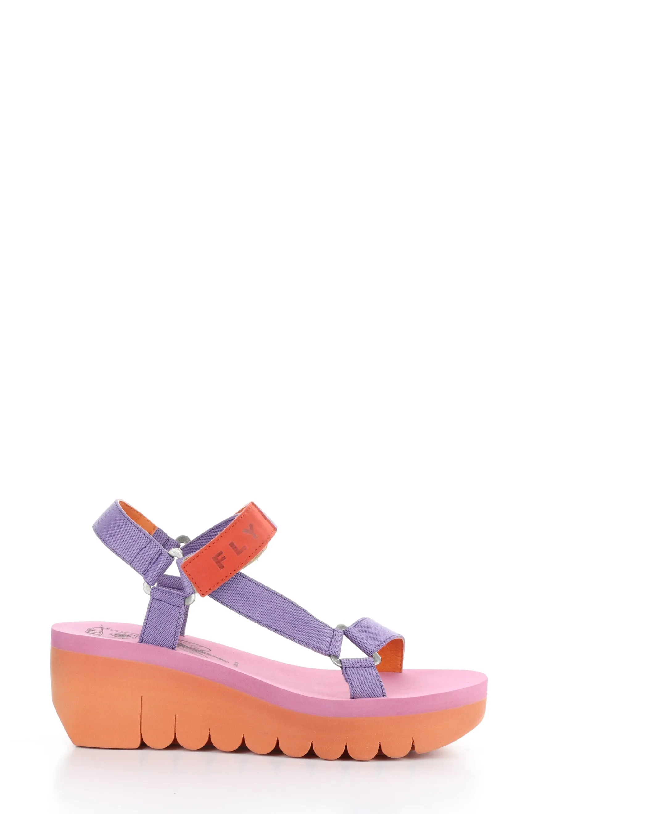 Velcro Sandals in VIOLET/ORANGE color - YEFA726FLY 008