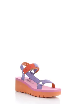 Velcro Sandals in VIOLET/ORANGE color - YEFA726FLY 008