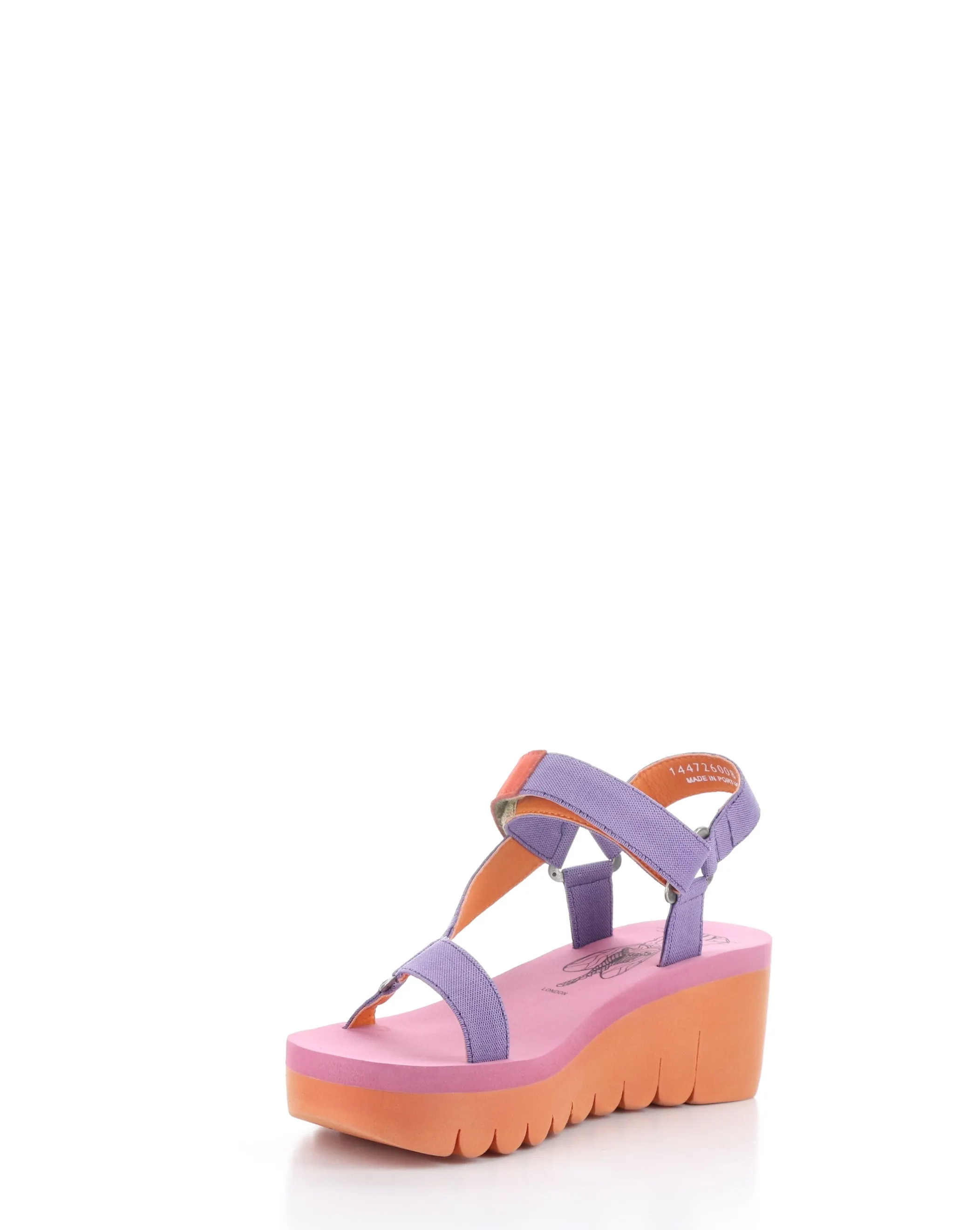 Velcro Sandals in VIOLET/ORANGE color - YEFA726FLY 008