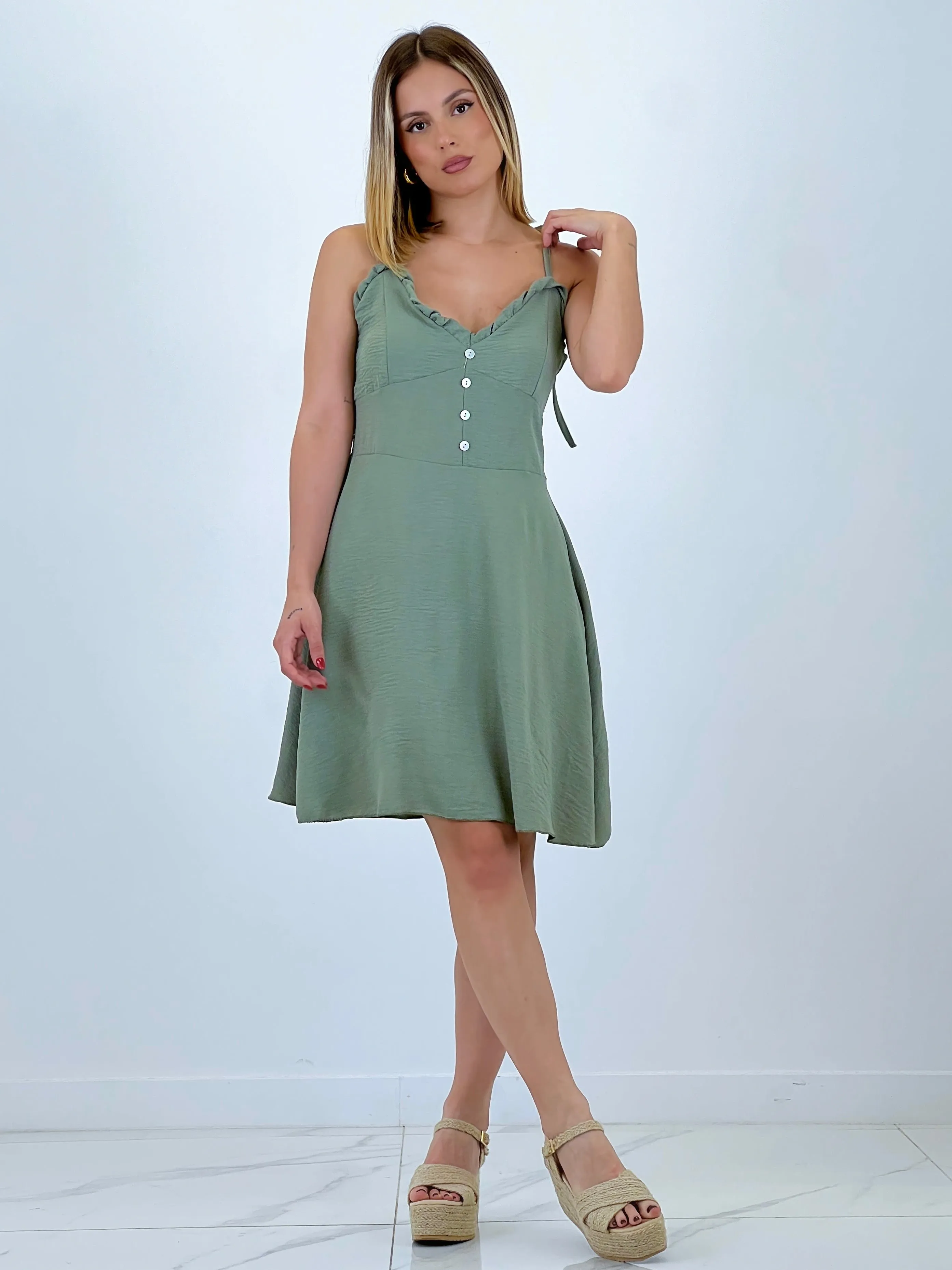 Vestido corto tirantes regulables