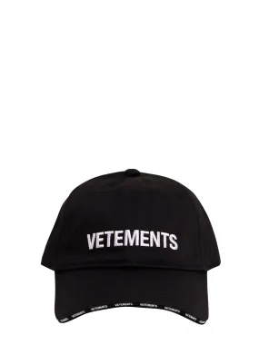 Vetements Embroidered Logo Cap