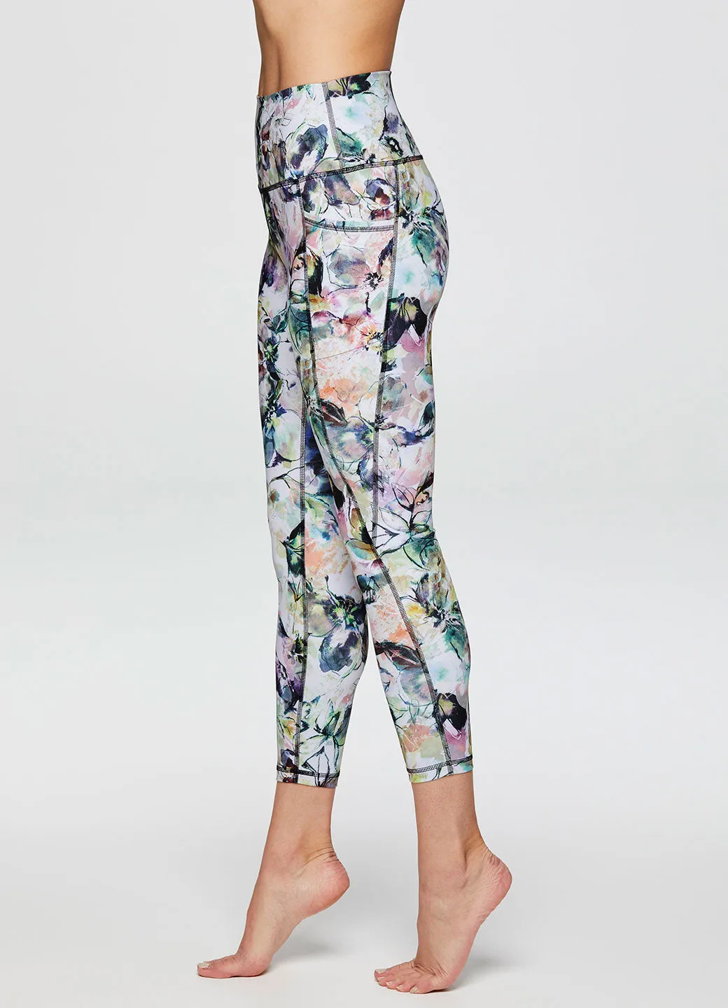 Watercolor Floral 7/8 Legging