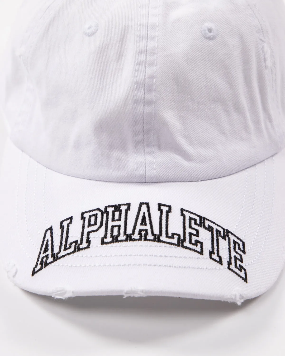 White College Baseball Hat