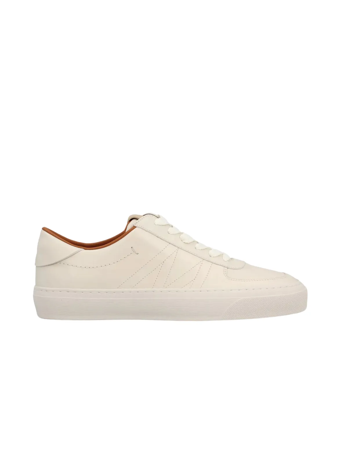 White Moncler Low Top Sneaker