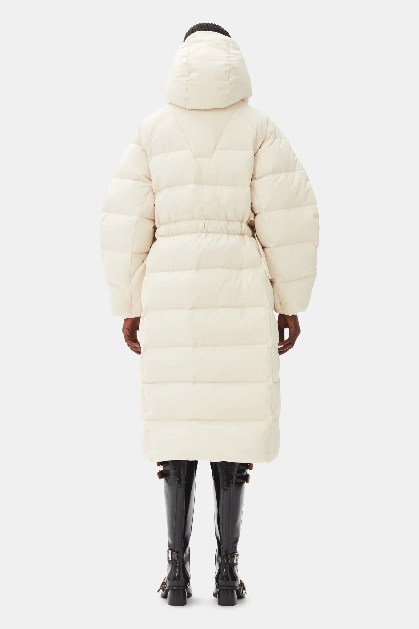 White Tech Puffer Coat