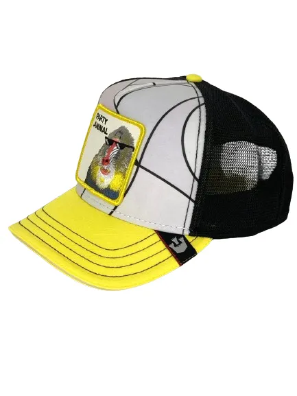 Yellow Men's Party Animal Cap