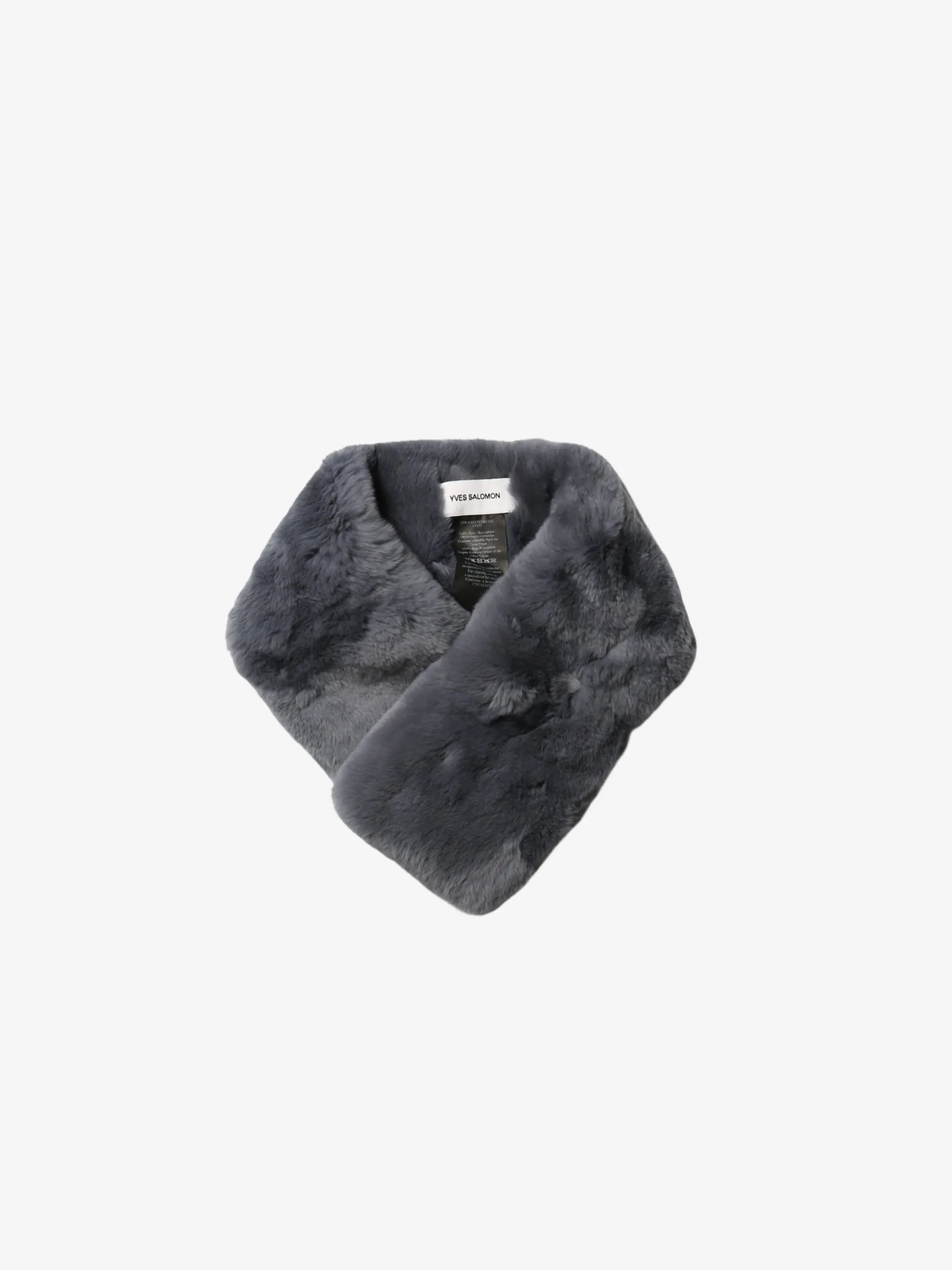 YVES SALOMON Women Rabbit Fur Scarf - Shop Now.